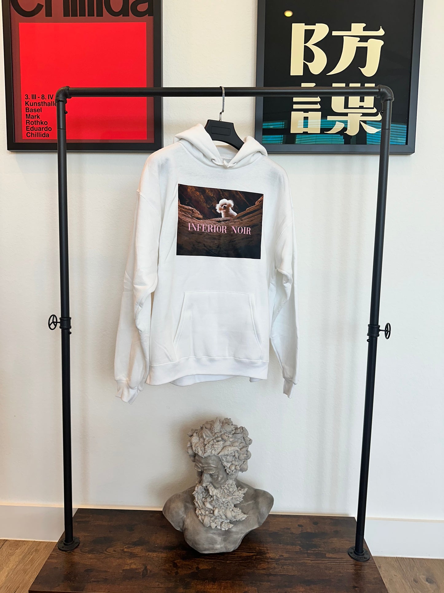 Inferior Noir "Precious" Silence of the Lambs Pull Over Hoodie - White
