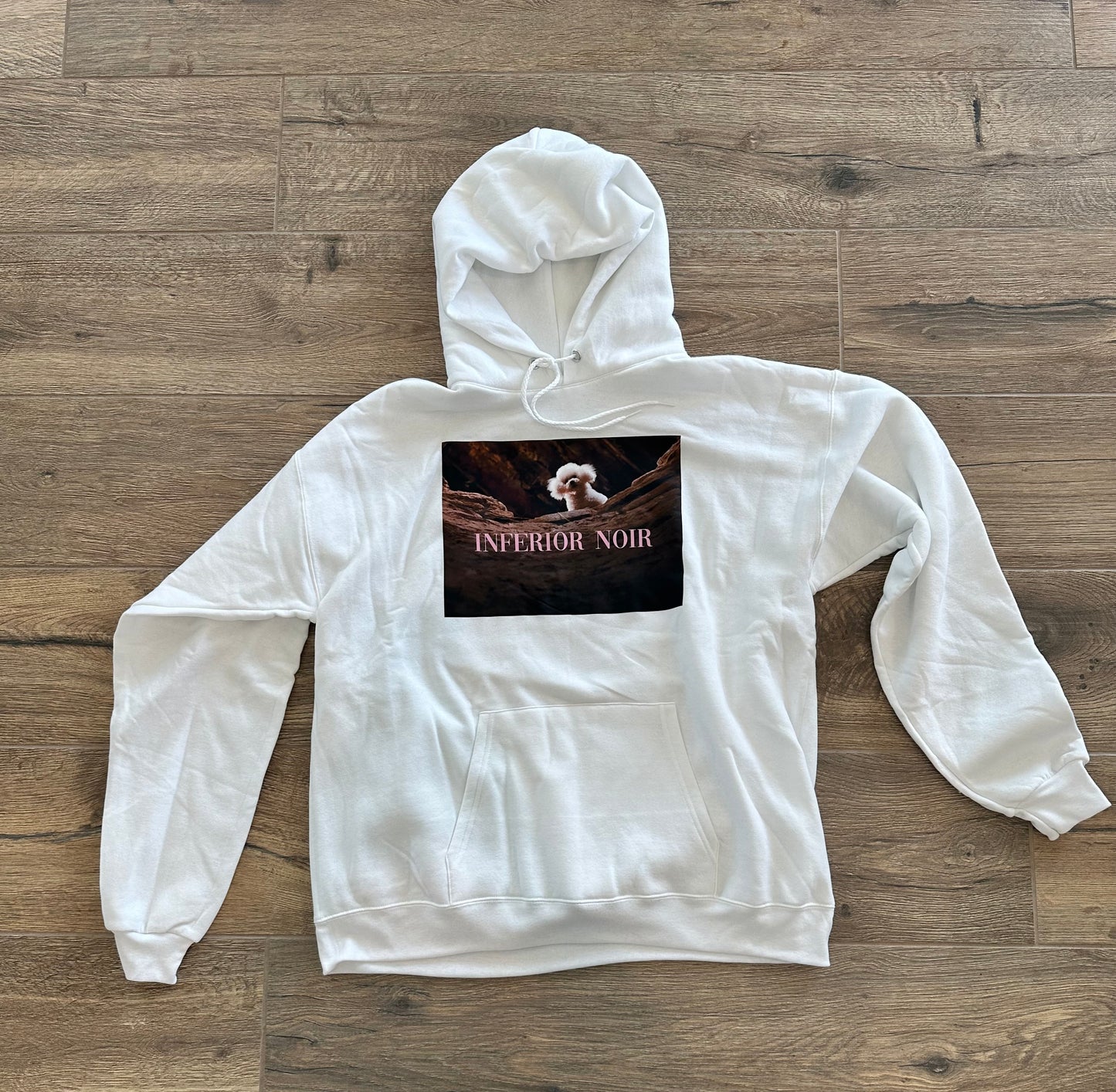 Inferior Noir "Precious" Silence of the Lambs Pull Over Hoodie - White