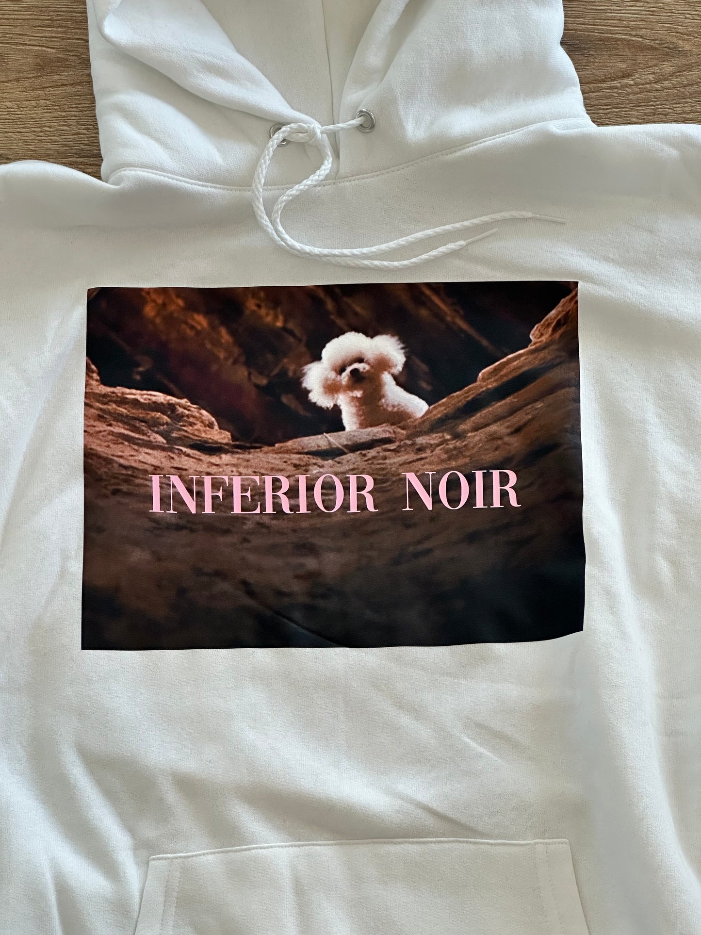 Inferior Noir "Precious" Silence of the Lambs Pull Over Hoodie - White