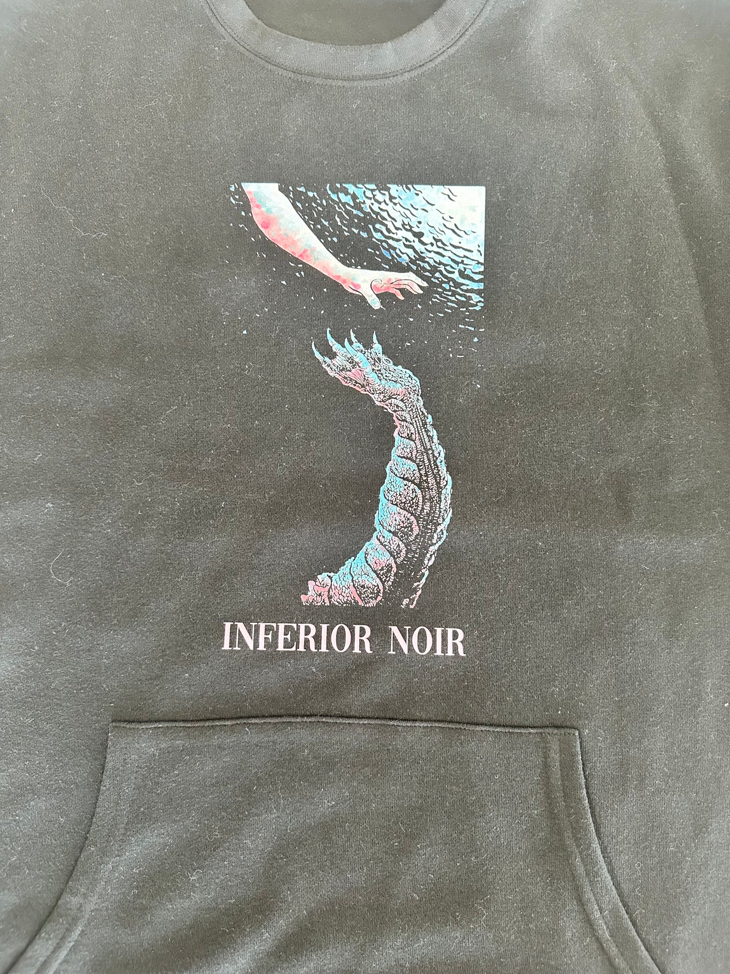 Inferior Noir - This Is Reality - Black Crewneck w/ pockets