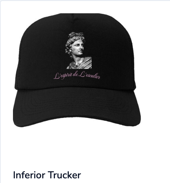 L'espirit De L'escalier - Flagship Hat — Inferior Noir