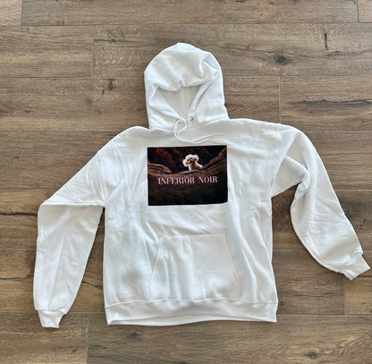 Inferior Noir "Precious" Silence of the Lambs Pull Over Hoodie - White