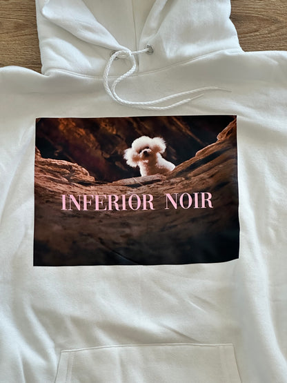 Inferior Noir "Precious" Silence of the Lambs Pull Over Hoodie - White